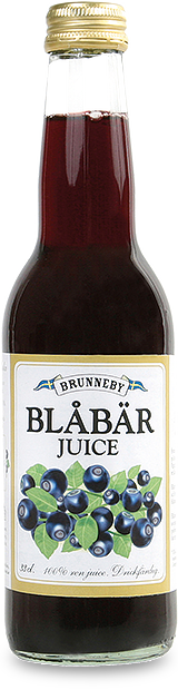 Bild på Blåbärsjuice i 33cl flaska.