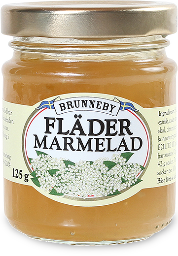 Bild på Fläderblomsmarmelad i 125g burk.