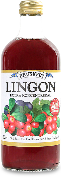 Bild på Lingonsaft i 50cl flaska.