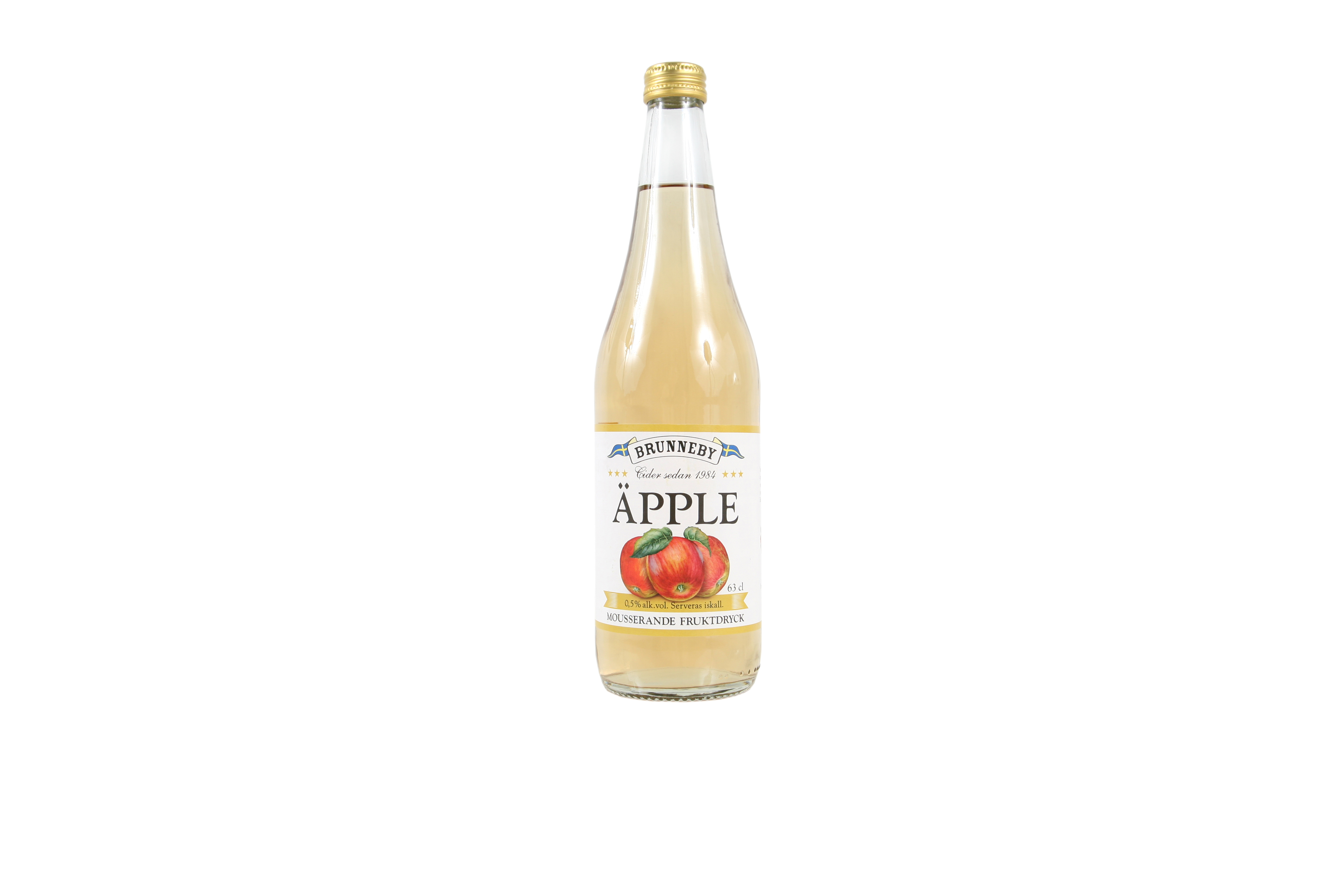 Högupplöst bild på Mousserande Äpple i 63cl flaska.