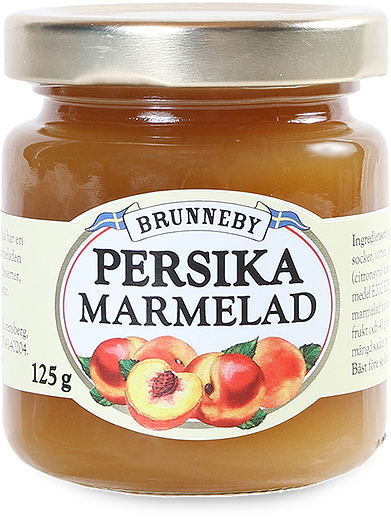 Bild på Persikamarmelad i 125g burk.