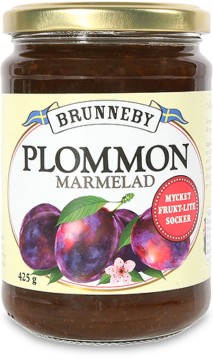 Bild på Plommonmarmelad i 425g burk.