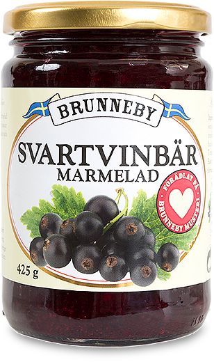 Bild på Svartvinbärsmarmelad i 425g burk.